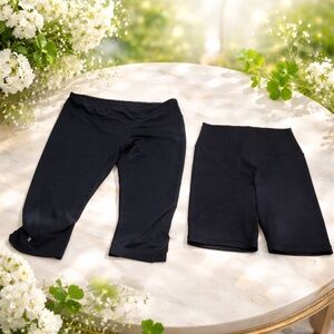 Under Armour size large Capri leggings 90 degrees size medium short leggings